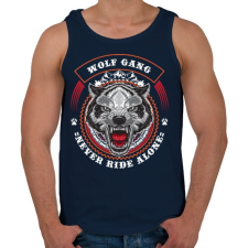 PRINTFASHION Színes farkascsapat - Férfi atléta - Sötétkék atléta, trikó