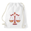 PRINTFASHION Színes Mérleg horoszkóp - Sportzsák, Tornazsák - Fehér