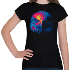 PRINTFASHION Színes sas - Női póló - Fekete