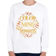 PRINTFASHION Színezd ki az elméd jókedvvel - Gyerek pulóver - Fehér gyerek pulóver, kardigán