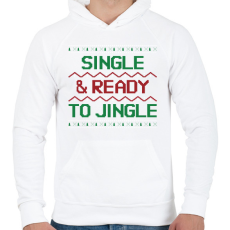 PRINTFASHION SZINGLI KARÁCSONY - Férfi kapucnis pulóver - Fehér