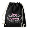 PRINTFASHION Szingli többé nem leszek - Sportzsák, Tornazsák - Fekete