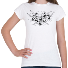 PRINTFASHION Szinkronúszók - Női póló - Fehér