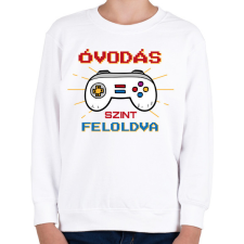 PRINTFASHION Szint feloldva - Gyerek pulóver - Fehér gyerek pulóver, kardigán