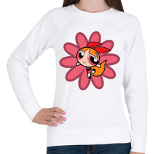 PRINTFASHION Sziporka - Női pulóver - Fehér női pulóver, kardigán