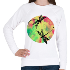 PRINTFASHION szitakötők - Női pulóver - Fehér