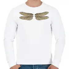 PRINTFASHION Szitakötőszárny - Férfi pulóver - Fehér férfi pulóver, kardigán