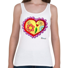 PRINTFASHION Sziv5 - Női atléta - Fehér női trikó