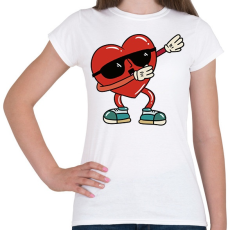 PRINTFASHION Szív dab - Női póló - Fehér