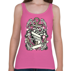 PRINTFASHION Szív és Horgony - Női atléta - Rózsaszín