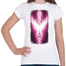 PRINTFASHION Szivárvány Híd - ciklámen - Női póló - Fehér női póló