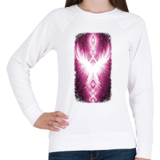 PRINTFASHION Szivárvány Híd - ciklámen - Női pulóver - Fehér női pulóver, kardigán