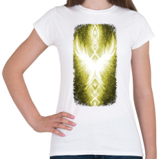 PRINTFASHION Szivárvány Híd - citrom - Női póló - Fehér