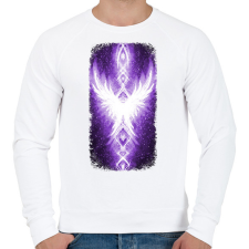 PRINTFASHION Szivárvány Híd - lila - Férfi pulóver - Fehér férfi pulóver, kardigán