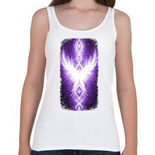 PRINTFASHION Szivárvány Híd - lila - Női atléta - Fehér női trikó