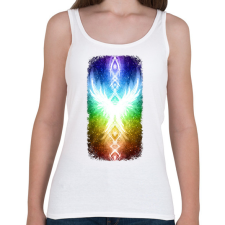 PRINTFASHION Szivárvány Híd - Női atléta - Fehér női trikó