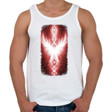 PRINTFASHION Szivárvány Híd - vörös - Férfi atléta - Fehér atléta, trikó