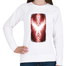PRINTFASHION Szivárvány Híd - vörös - Női pulóver - Fehér