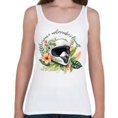 PRINTFASHION Szívem a motoromhoz láncolt - Női atléta - Fehér