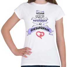 PRINTFASHION Szivem elsö pasija - Női póló - Fehér