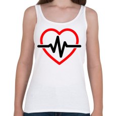 PRINTFASHION Szívgörbe - Női atléta - Fehér