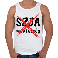 PRINTFASHION SZJA Mentesség vége - Férfi atléta - Fehér