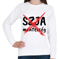 PRINTFASHION SZJA Mentesség vége - Női pulóver - Fehér női pulóver, kardigán