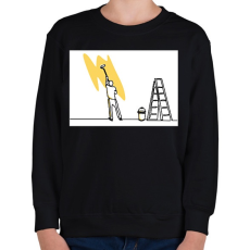 PRINTFASHION Szobafestő - Gyerek pulóver - Fekete