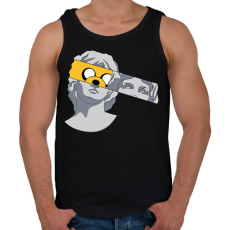 PRINTFASHION Szobor jake - Férfi atléta - Fekete