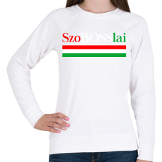 PRINTFASHION SzoBosslai - Női pulóver - Fehér