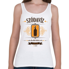 PRINTFASHION szodaviz-brown-orange - Női atléta - Fehér