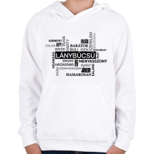 PRINTFASHION Szófelhős lánybúcsús póló - Gyerek kapucnis pulóver - Fehér gyerek póló