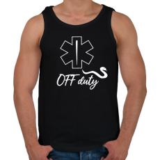 PRINTFASHION Szolgálaton kívül - Férfi atléta - Fekete