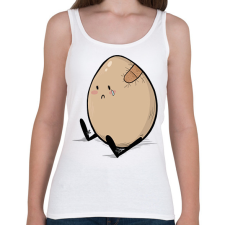 PRINTFASHION Szomorú tojás - Női atléta - Fehér női trikó