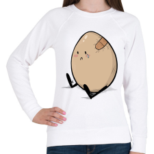 PRINTFASHION Szomorú tojás - Női pulóver - Fehér női pulóver, kardigán