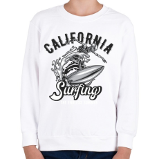 PRINTFASHION Szörf 02 - California Surfing - Gyerek pulóver - Fehér