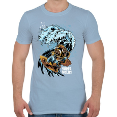 PRINTFASHION Szörfmánia - Férfi póló - Világoskék