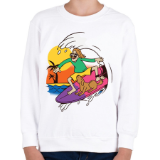 PRINTFASHION Szörfös - Gyerek pulóver - Fehér gyerek pulóver, kardigán