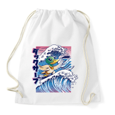 PRINTFASHION Szörfös kacsa - Sportzsák, Tornazsák - Fehér tornazsák