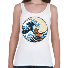 PRINTFASHION Szörfözés - Női atléta - Fehér női trikó