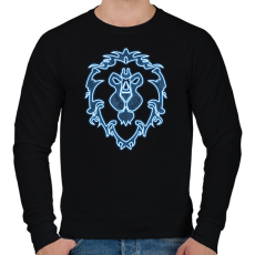 PRINTFASHION Szövetség Neon - Férfi pulóver - Fekete