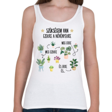 PRINTFASHION Szükségem van ezekre - Női atléta - Fehér
