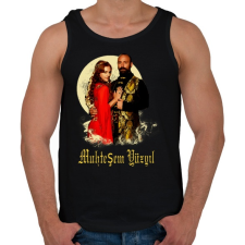 PRINTFASHION Szulejmán - Férfi atléta - Fekete atléta, trikó