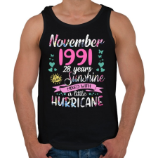 PRINTFASHION Születésnap 1991 November - Napfény egy kis hurrikánnal! - Férfi atléta - Fekete atléta, trikó
