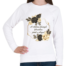 PRINTFASHION Születésnap feleség február PM PF - Női pulóver - Fehér női pulóver, kardigán