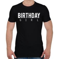 PRINTFASHION Születésnapos csaj - Férfi póló - Fekete
