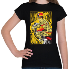 PRINTFASHION Született csajszi - Női póló - Fekete