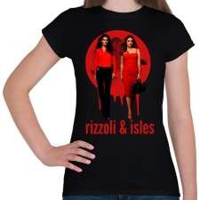 PRINTFASHION Született detektívek (Rizzoli & Isles) - Női póló - Fekete női póló