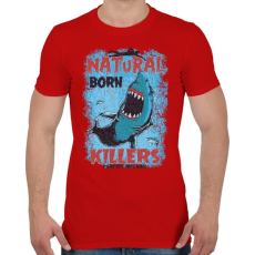 PRINTFASHION Született gyilkos - Férfi póló - Piros