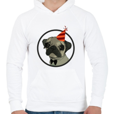 PRINTFASHION szülinap - Férfi kapucnis pulóver - Fehér